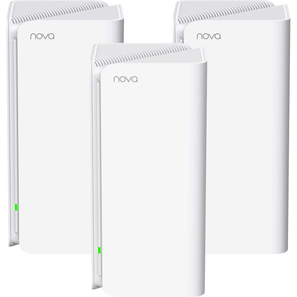Изображение товара Двухдиапазонная гигабитная Tenda MX15 Pro (3-pack) Wi-Fi Mesh система AX5400, 2,4/5 ГГц, до 5378 Мбит/с, 3x1Гбит/с, 6 встроенных антенн 10000156428 Изображение товара Двухдиапазонная гигабитная Tenda MX15 Pro (3-pack) Wi-Fi Mesh система AX5400, 2,4/5 ГГц, до 5378 Мбит/с, 3x1Гбит/с, 6 встроенных антенн 10000156428