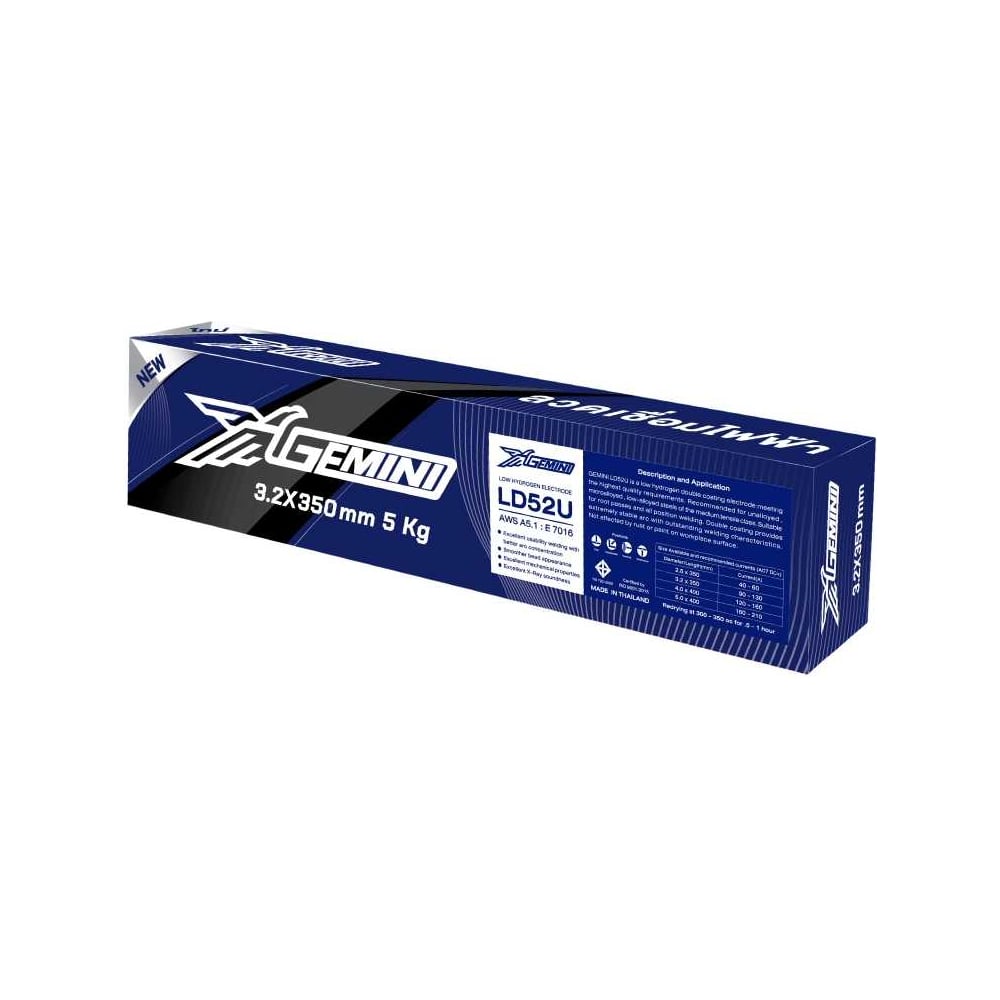 Gemini Электрод сварочный LD52U диам. 3,2 мм упаковка 5 кг GLD52U325