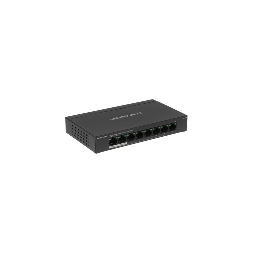 Изображение товара Коммутатор неуправляемый Mercusys (L2) 8x1Гбит/с 7PoE+ 65W MS108GP Изображение товара Коммутатор неуправляемый Mercusys (L2) 8x1Гбит/с 7PoE+ 65W MS108GP
