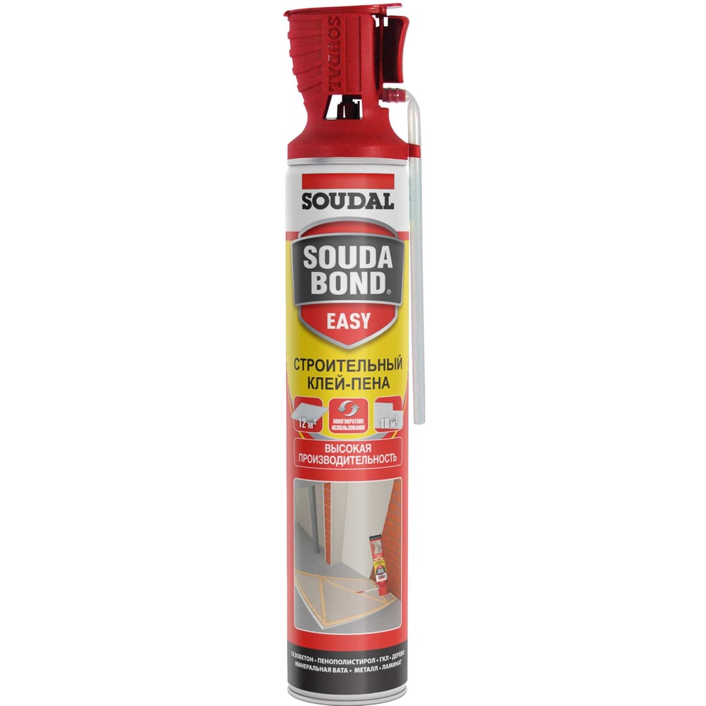 Изображение товара Полиуретановая клей-пена в аэрозоле Soudal SOUDABON EASY GENIUS GUN 750 мл 130426 Изображение товара Полиуретановая клей-пена в аэрозоле Soudal SOUDABON EASY GENIUS GUN 750 мл 130426
