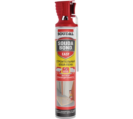 Изображение товара Полиуретановая клей-пена в аэрозоле Soudal SOUDABON EASY GENIUS GUN 750 мл 130426