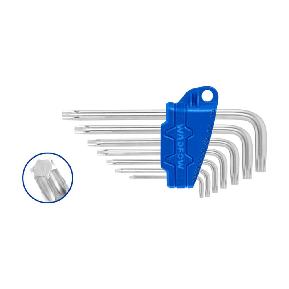 Изображение товара Набор шестигранников WADFOW TORX 7 шт 12/96 WHK3671 Изображение товара Набор шестигранников WADFOW TORX 7 шт 12/96 WHK3671