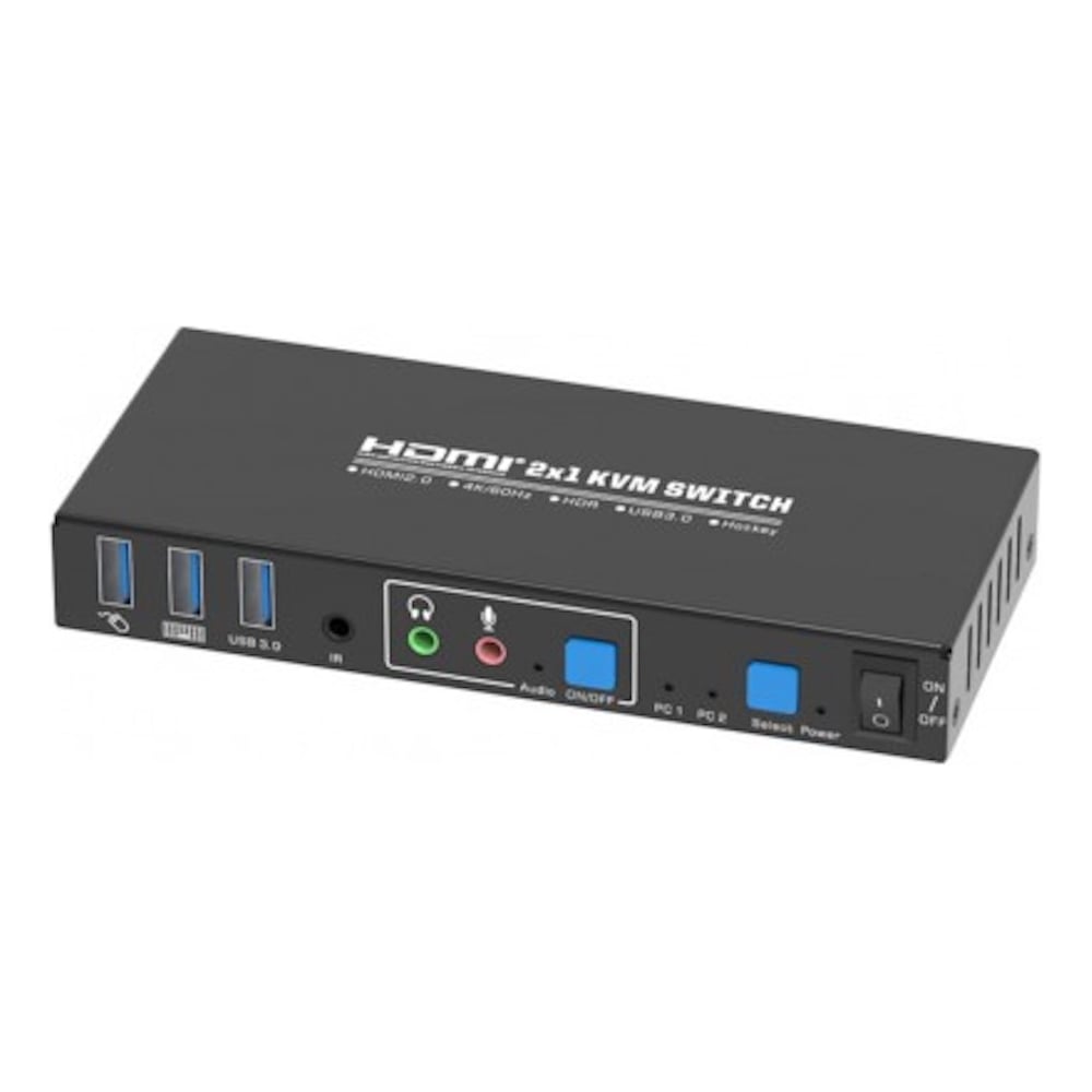 Изображение товара KVM переключатель KS-is HDMI x2, USB x3 KS-705B