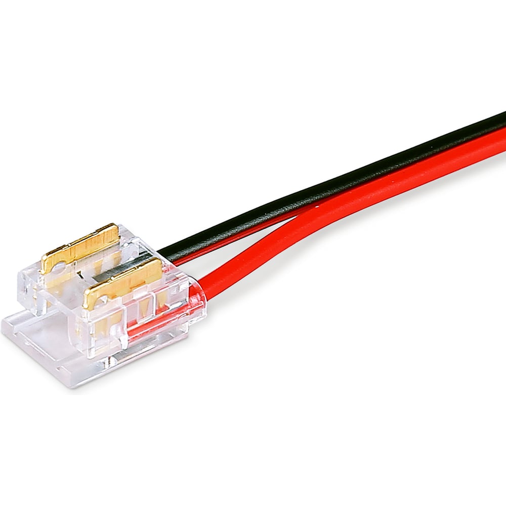 Изображение товара Соединитель гибкий двухсторонний Ambrella Light COB 12/24V для лент 8/10mm (2 конт.) (10 шт. в комплекте) LED Strip 24V GS7895