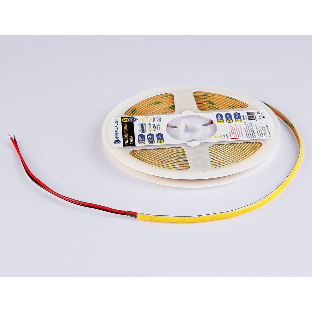 Изображение товара Светодиодная лента 24В COB 400Led 10Вт/м 4500K IP20 5м Ambrella Light LED Strip 24V GS4612 AMBR_ AMBR_GS4612