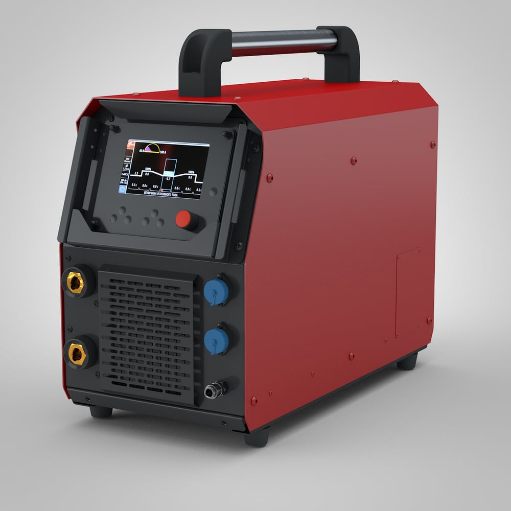 Изображение товара Сварочный аргонодуговой аппарат ROSWELD TIG 302G PULSE DC со сваркой на постоянном токе(кз.3м,гор.4м,опора колёсная) RT302GDC3264