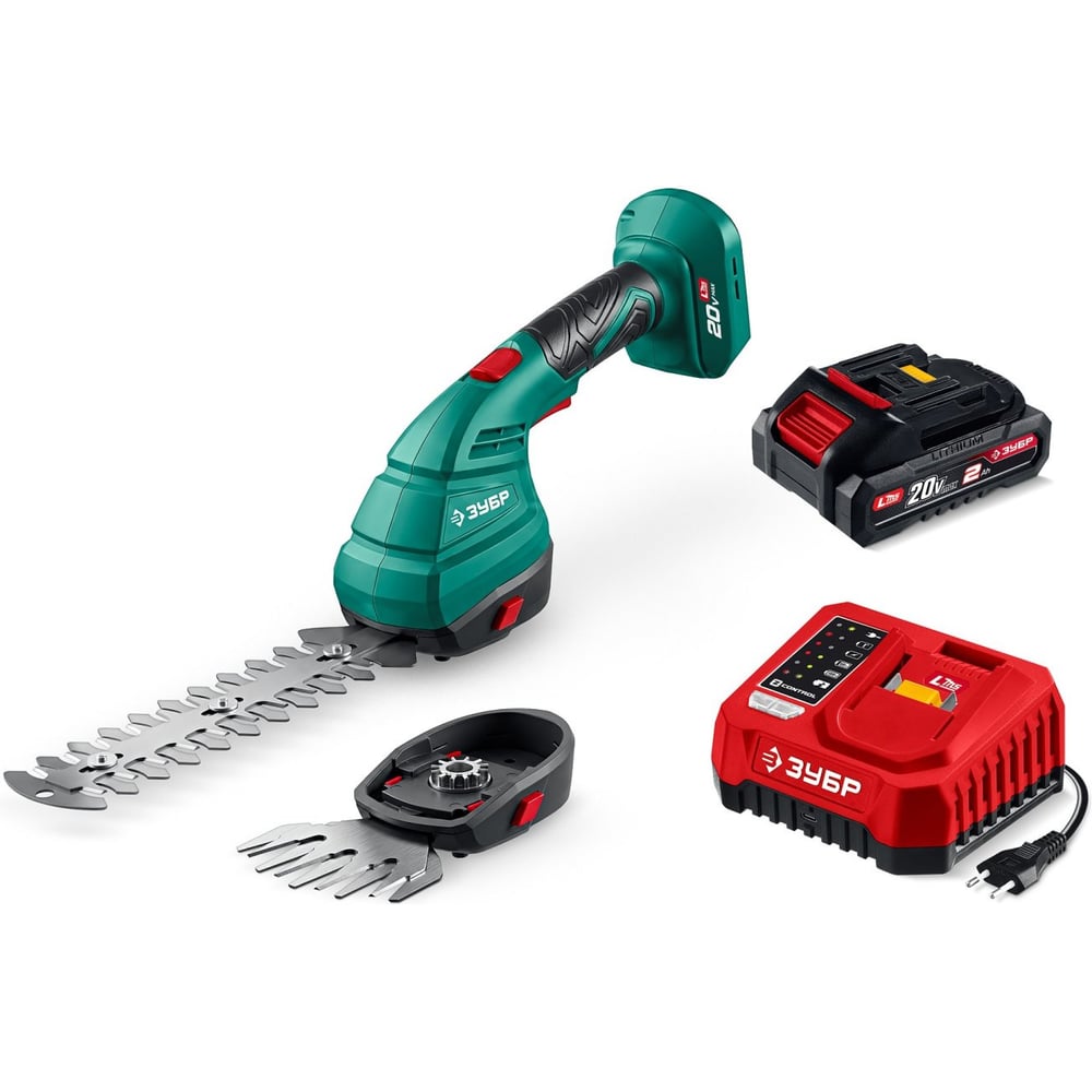 Изображение товара Ножницы-кусторез аккумуляторные ЗУБР 20 В, 200 мм, 1 АКБ LMS (2 Ач), НКА-2020-21 Изображение товара Ножницы-кусторез аккумуляторные ЗУБР 20 В, 200 мм, 1 АКБ LMS (2 Ач), НКА-2020-21