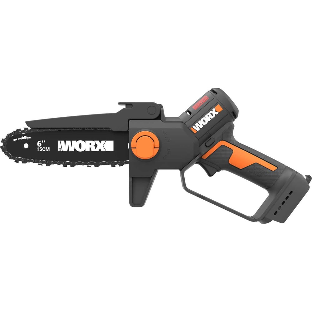 Изображение товара Пила аккумуляторная бесщёточная WORX 20В, 15см, 2Ач х1, ЗУ 2А, коробка WG327E Изображение товара Пила аккумуляторная бесщёточная WORX 20В, 15см, 2Ач х1, ЗУ 2А, коробка WG327E