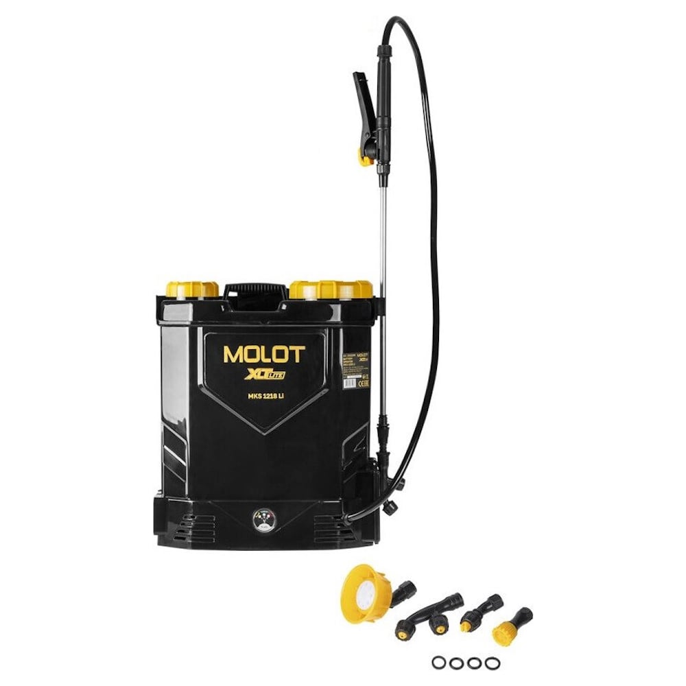 Изображение товара Опрыскиватель ранцевый аккумуляторный MOLOT MKS 1218 Li XLT Lite SOLO (2322208) ЦИ-0294061724 Изображение товара Опрыскиватель ранцевый аккумуляторный MOLOT MKS 1218 Li XLT Lite SOLO (2322208) ЦИ-0294061724