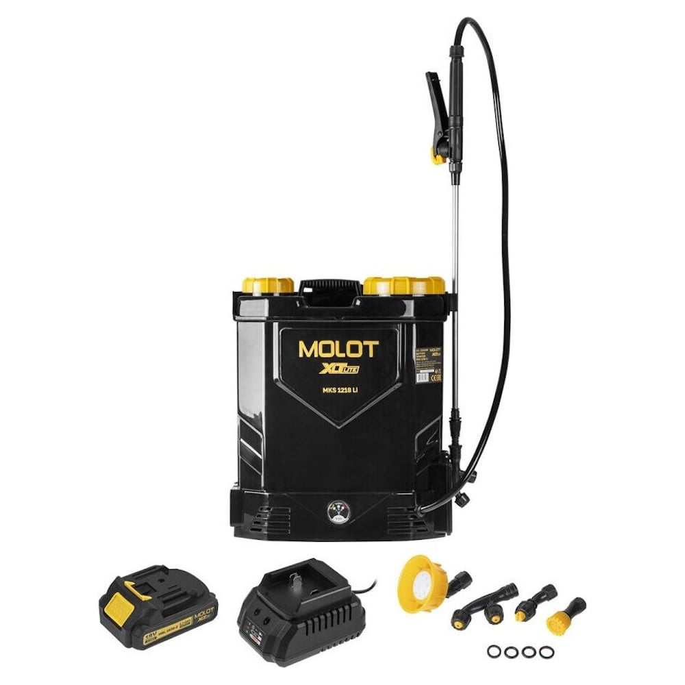 Изображение товара Опрыскиватель ранцевый аккумуляторный MOLOT MKS 1218 Li XLT Lite SET (2322209) ЦИ-1012729172