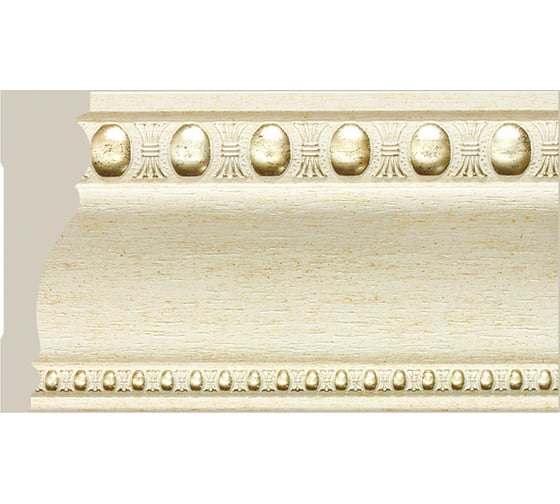 Изображение товара Потолочный плинтус Cosca Decor интерьерный багет, 90 мм, патина СПБ023832