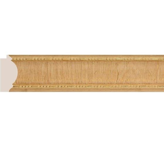 Изображение товара Интерьерный багет Cosca Decor 176-5 64 мм, ясень золотистый СПБ016780