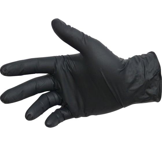 Изображение товара Перчатки WOLF NitriMax эконом, черные, размер L, 100шт 1.2103.0001