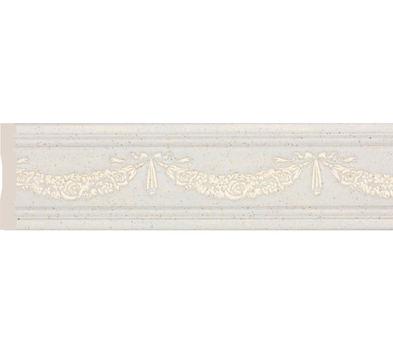Изображение товара Молдинг Cosca Decor 80-2 Гирлянда цветов интерьерный багет, патина СПБ029396