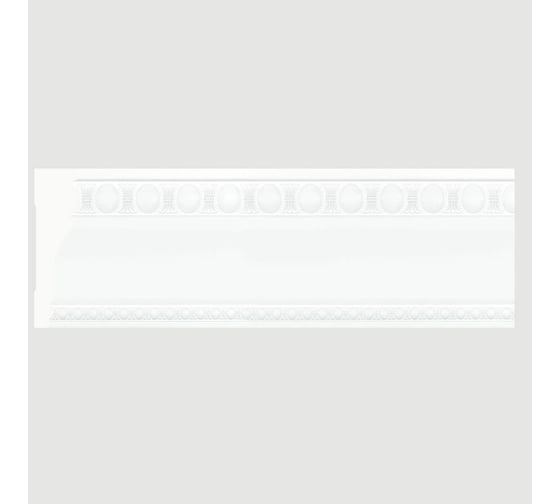 Изображение товара Потолочный плинтус Cosca Decor интерьерный багет, 90 мм, белый матовый СПБ048190