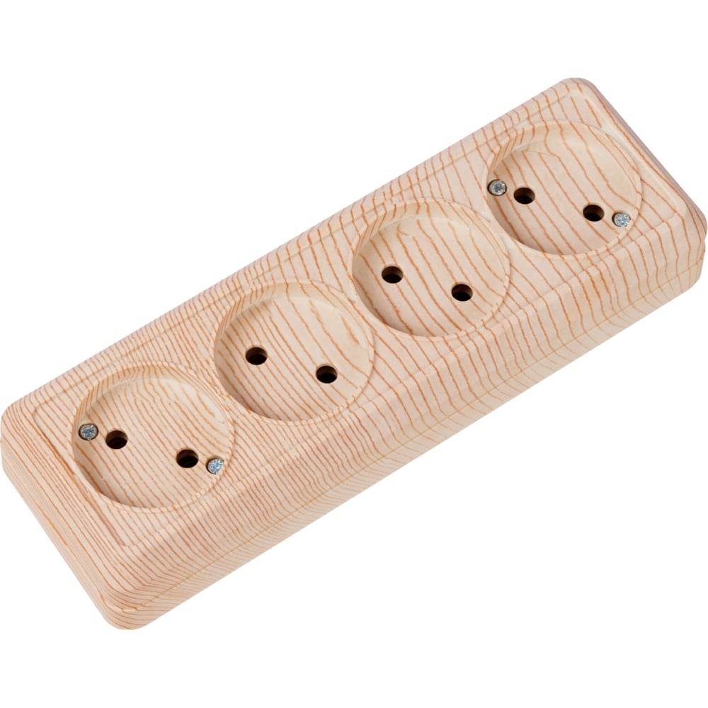 Изображение товара Горизонтальная 4-х местная розетка TDM ELECTRIC Lадога SQ1801-0428 для открытой установки