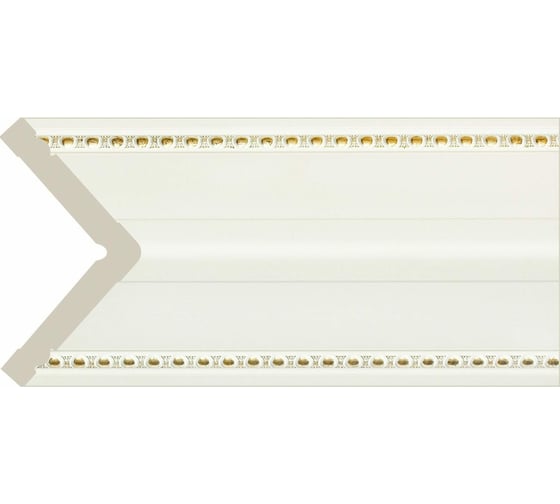 Изображение товара Угол Cosca Decor 70 мм, белый с золотом СПБ023863