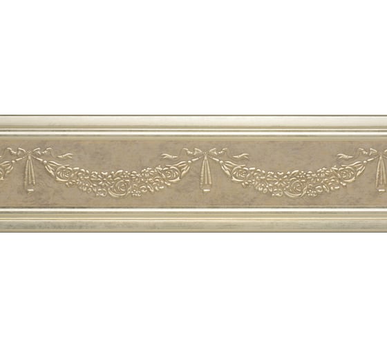 Изображение товара Молдинг Cosca Decor 80-2 Гирлянда цветов платина СПБ051706