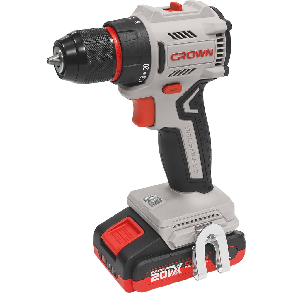 Изображение товара Дрель-шуруповерт аккумуляторная CROWN CT21131HMX