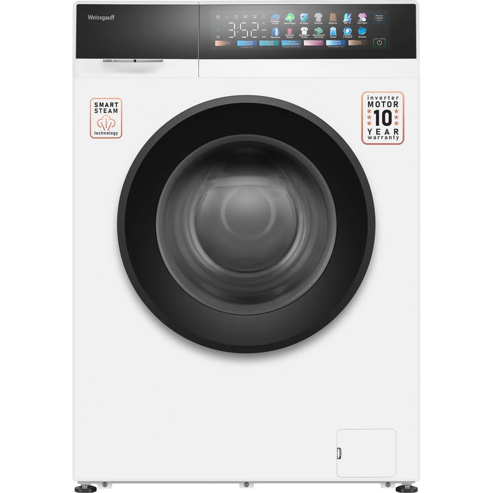 Изображение товара Стиральная машина Weissgauff WM39107 Inverter Steam 439783 Изображение товара Стиральная машина Weissgauff WM39107 Inverter Steam 439783