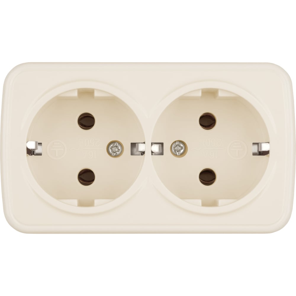Изображение товара Розетка двойная TDM ELECTRIC Дача SQ1824-0023 16 А 250 В