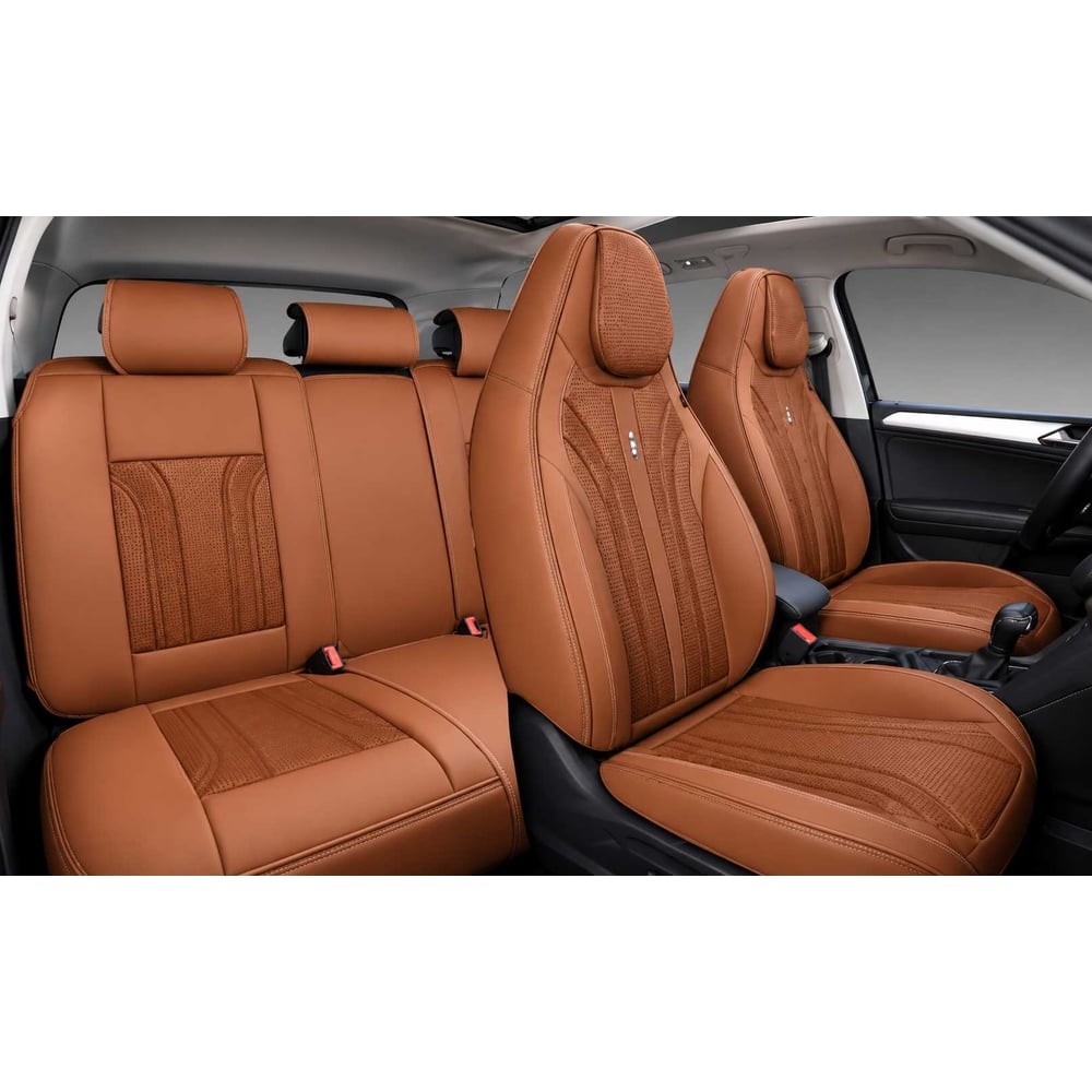 Изображение товара Накидки PSV 5D Sport коричневые, комплект на весь салон, экокожа, текстиль 140048 Изображение товара Накидки PSV 5D Sport коричневые, комплект на весь салон, экокожа, текстиль 140048