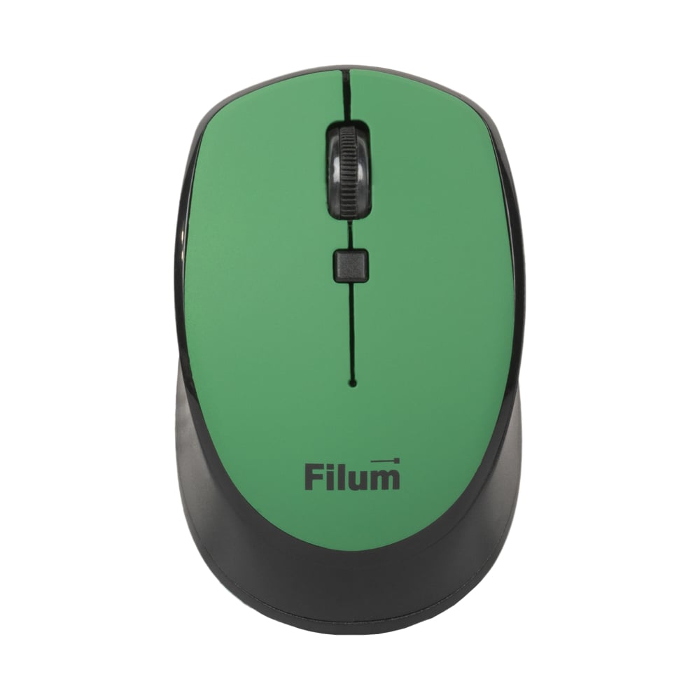 Изображение товара Мышь Filum Wireless FL-MW10-DGN оптическая 2.4 ГГц USB 4 кл., DPI: 800/1200/1600, питание АА 1 шт., темнозеленый, Windows XP/Vista/7/8/10, MacOS 00-01092748