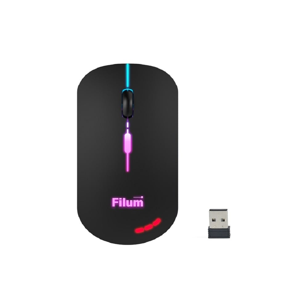 Изображение товара Мышь Filum Wireless FL-MBT25-BK оптическая USB/BT 4 кл., DPI: 800/1200/1600, питание АА 1 шт., черная, Windows XP/Vista/7/8/10, MacOS 00-01092753 Изображение товара Мышь Filum Wireless FL-MBT25-BK оптическая USB/BT 4 кл., DPI: 800/1200/1600, питание АА 1 шт., черная, Windows XP/Vista/7/8/10, MacOS 00-01092753