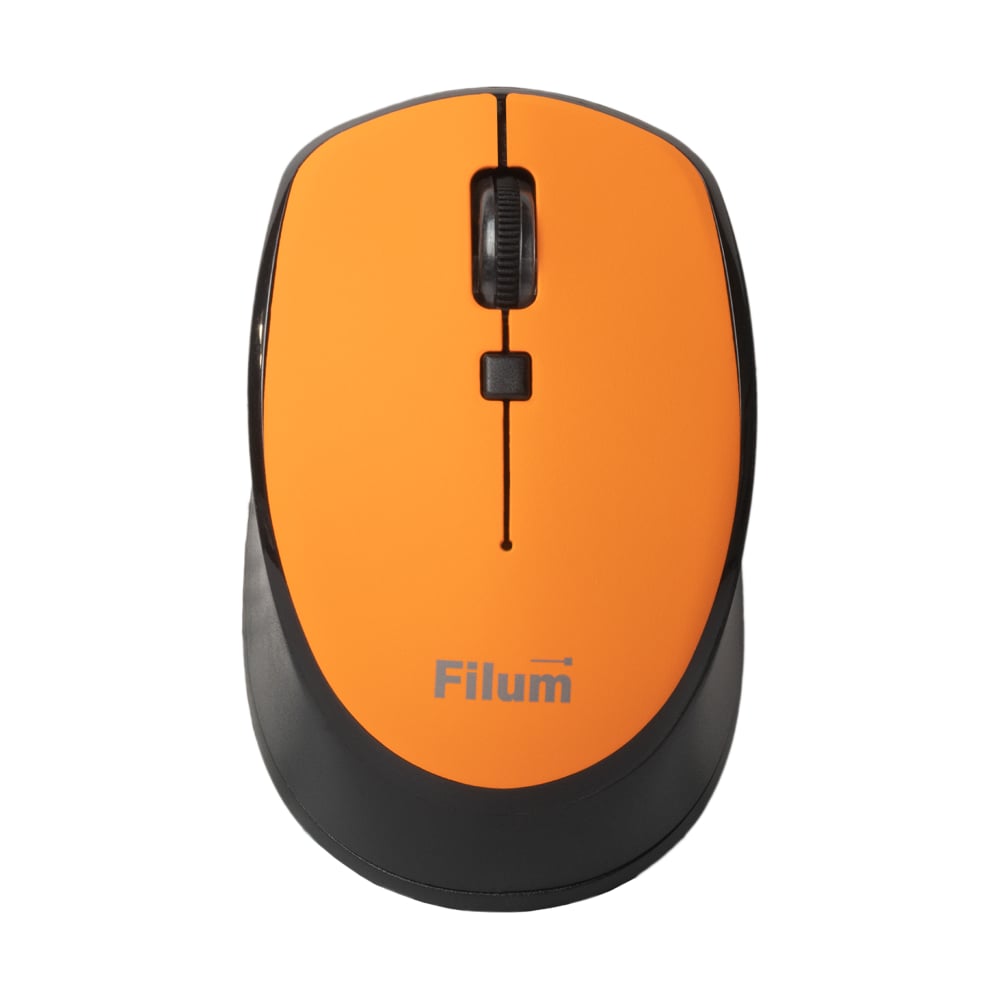 Изображение товара Мышь Filum Wireless FL-MW10-OE оптическая 2.4 ГГц USB 4 кл., DPI: 800/1200/1600, питание АА 1 шт., оранжевый, Windows XP/Vista/7/8/10, MacOS 00-01092745