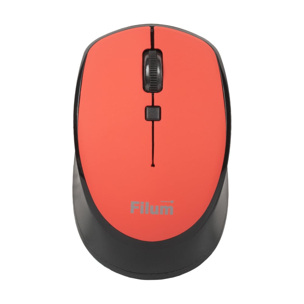 Изображение товара Мышь Filum Wireless FL-MW10-RD оптическая 2.4 ГГц USB 4 кл., DPI: 800/1200/1600, питание АА 1 шт., красная, Windows XP/Vista/7/8/10, MacOS 00-01092746