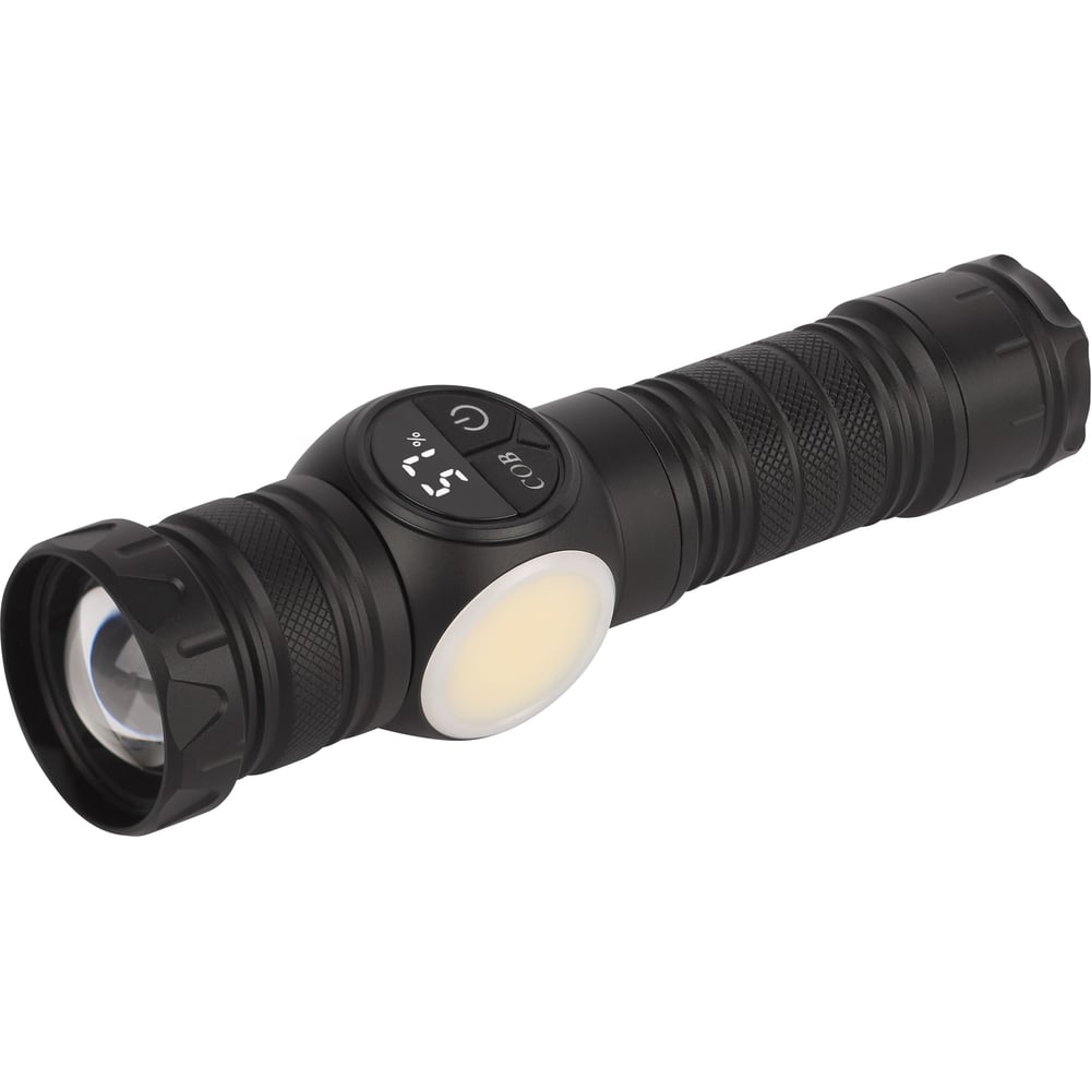 Изображение товара Светодиодный фонарь ЭРА UA-802 универсальный, 10 Вт LED + 3 Вт COB, 9 режимов, Zoom, дисплей, магнит, powerbank, USB type C Б0071398 Изображение товара Светодиодный фонарь ЭРА UA-802 универсальный, 10 Вт LED + 3 Вт COB, 9 режимов, Zoom, дисплей, магнит, powerbank, USB type C Б0071398
