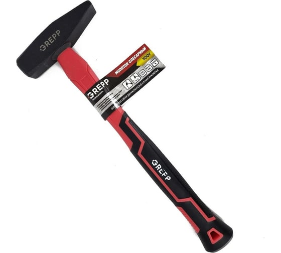 Изображение товара Молоток Ladina слесарный 800г, с ручкой фиберглас двухкомпонентная рукоятка, квадратный боек 301-006