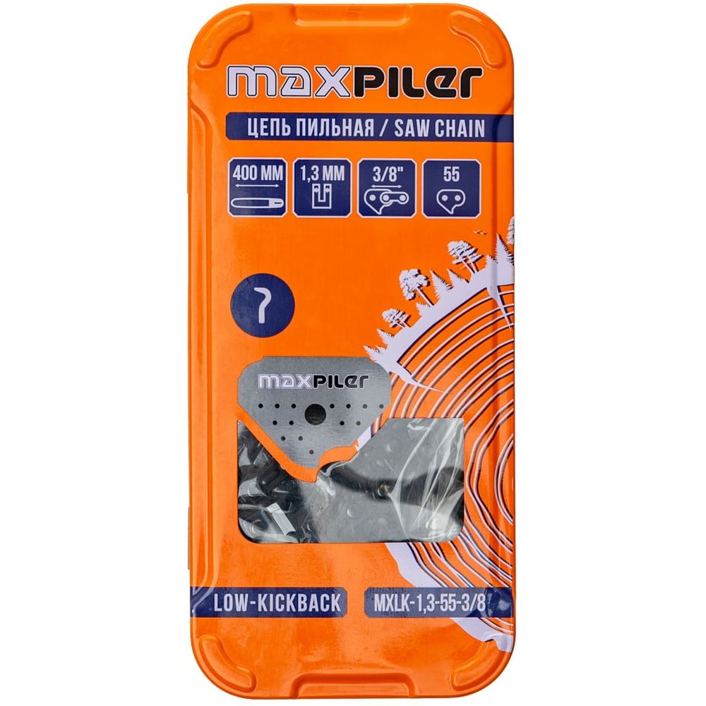 Изображение товара Цепь пильная MAXPILER (Stihl 180.210.230.250 16, низкая обратная отдача) MXLK-1,3-55-3/8