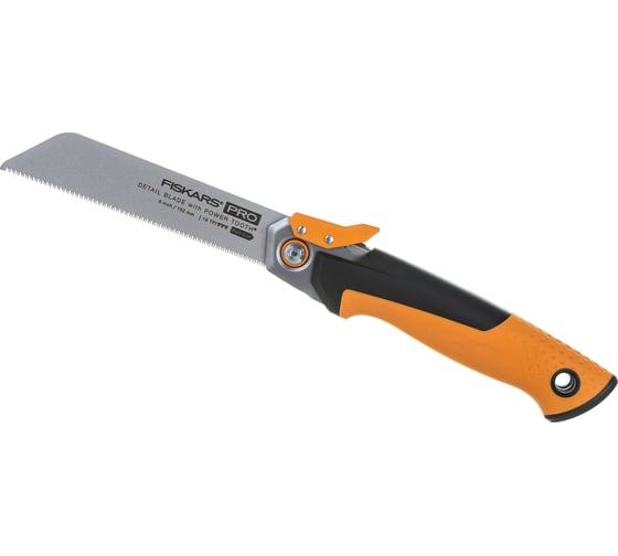 Изображение товара Пила Fiskars тяговая складная PowerTooth 150 мм, 19 зубьев на дюйм 1062932