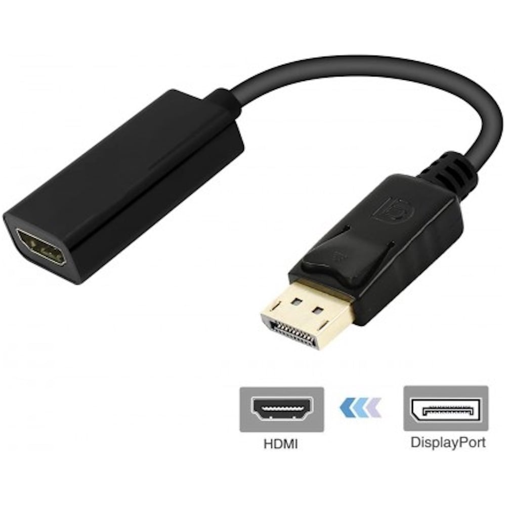 Изображение товара Переходник KS-is DisplayPort M в HDMI F KS-460 Изображение товара Переходник KS-is DisplayPort M в HDMI F KS-460