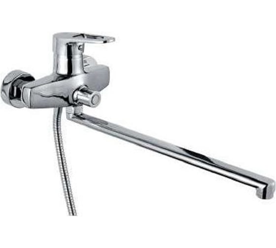 Изображение товара Смеситель для ванны MYNAH поворотный плоский излив, длиной 400 мм, латунь M2219