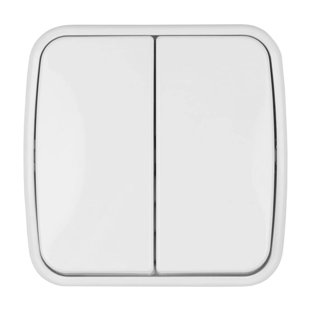 Изображение товара 2-клавишный выключатель TDM ELECTRIC IP20 белый для освещения Изображение товара 2-клавишный выключатель TDM ELECTRIC IP20 белый для освещения