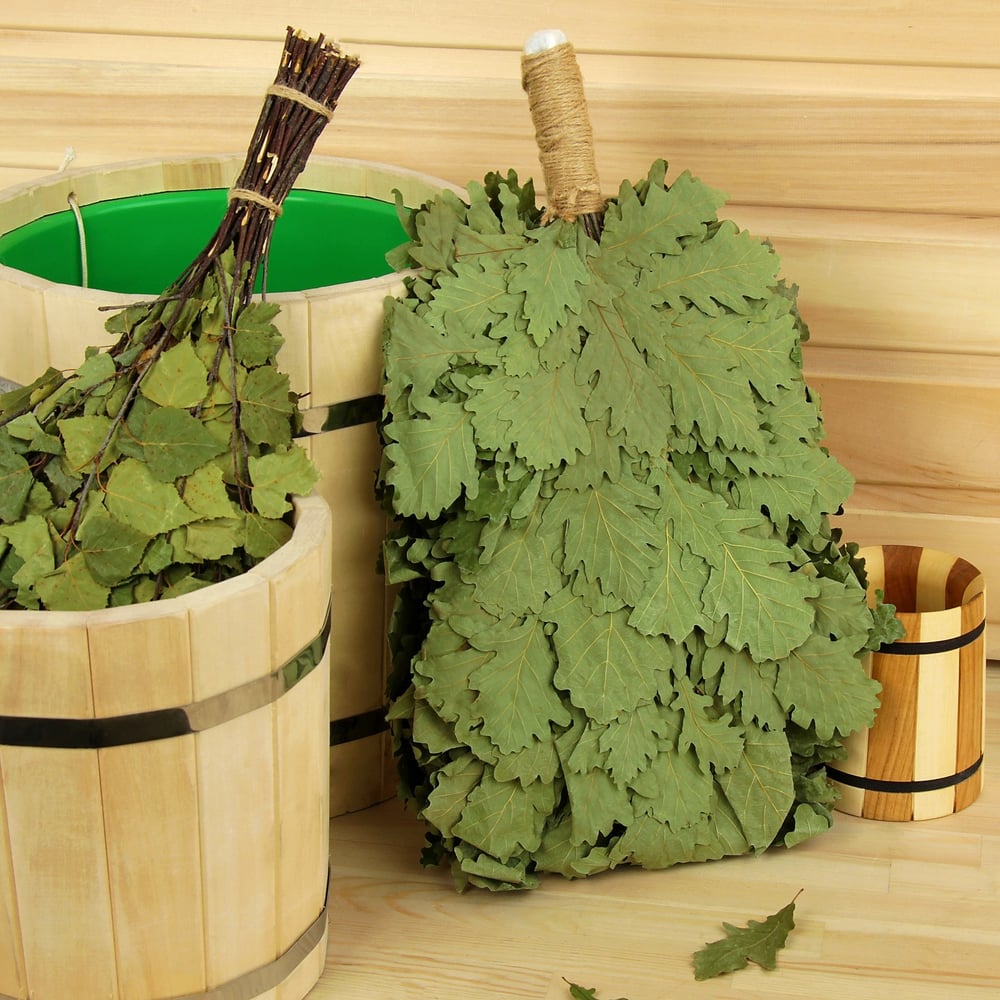 Изображение товара Веник для бани Добропаровъ Элитный дубовый 55 см