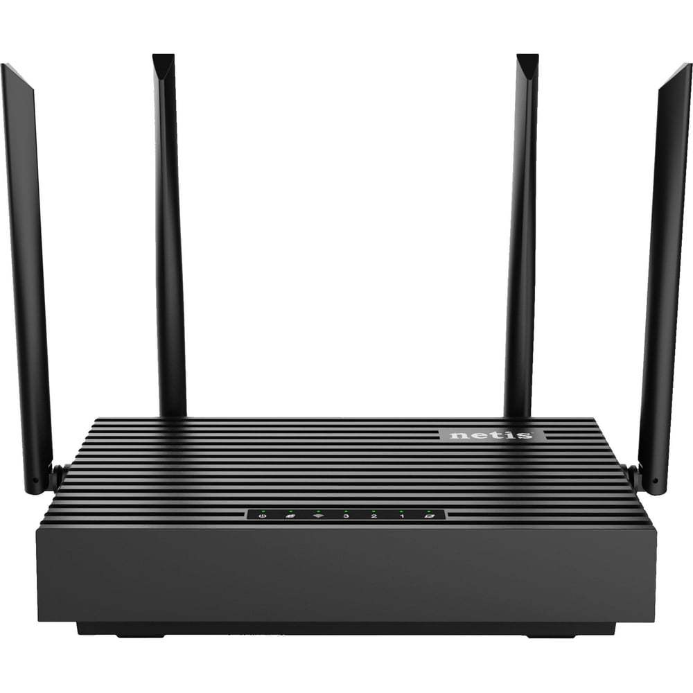 Изображение товара Двухдиапазонный гигабитный роутер Netis N6 v2 Wi-Fi 6 AX1800, 2,4/5ГГц, 1775 Мбит/с, LAN 3x1 Гбит/с, WAN 1x1 Гбит/с, USB 3.0, 4x5дБи антенны, черный 10000131955 Изображение товара Двухдиапазонный гигабитный роутер Netis N6 v2 Wi-Fi 6 AX1800, 2,4/5ГГц, 1775 Мбит/с, LAN 3x1 Гбит/с, WAN 1x1 Гбит/с, USB 3.0, 4x5дБи антенны, черный 10000131955