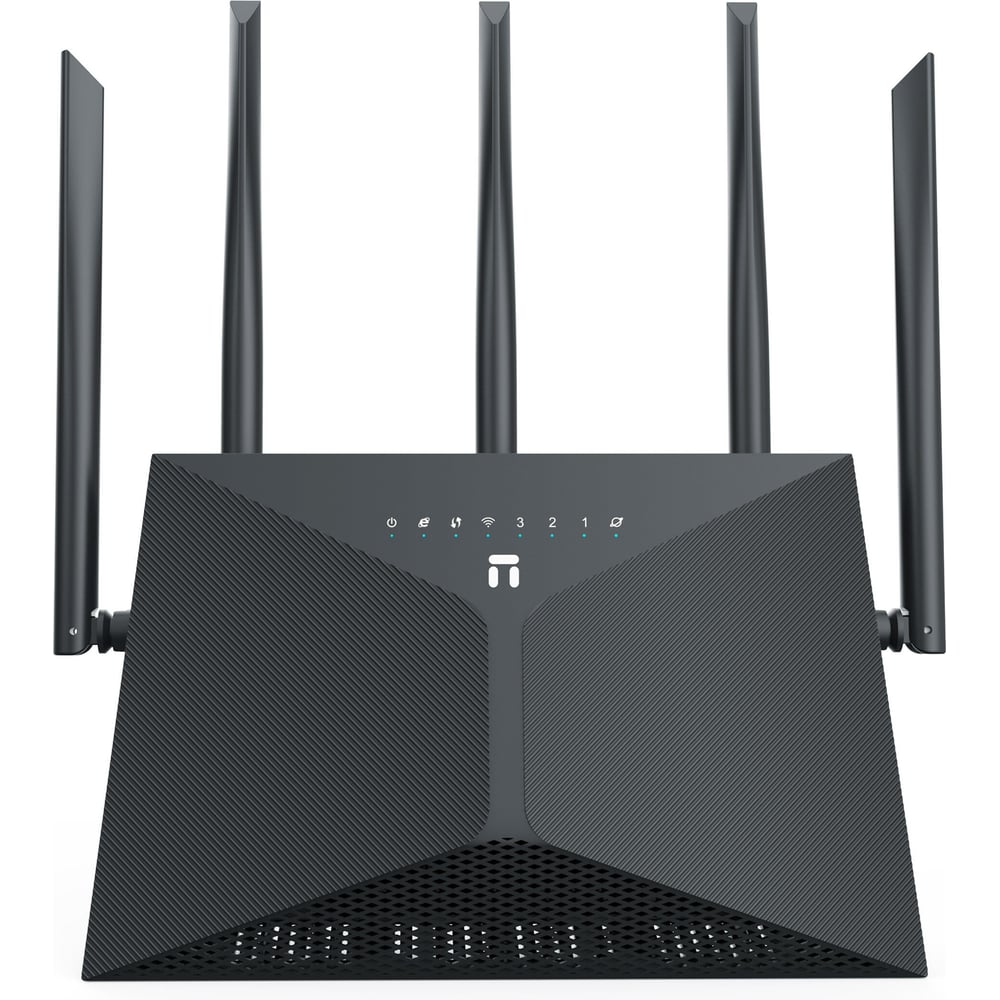 Изображение товара Двухдиапазонный гигабитный роутер Netis NX30 Wi-Fi 6 AX3000, 2,4-5ГГц / 574-2402 Мбит/с, LAN 3x1 Гбит/с, WAN 1x1 Гбит/с, 5 антенн, черный 10000152809