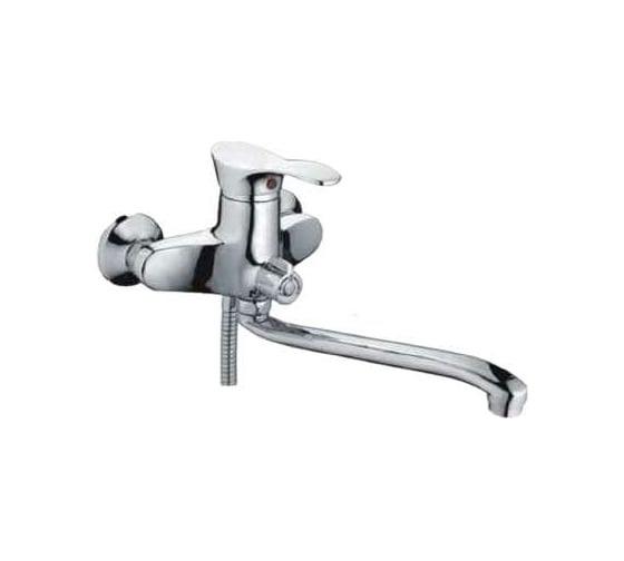 Изображение товара Смеситель для ванны MYNAH поворотный плоский излив, длиной 400 мм, латунь M2201