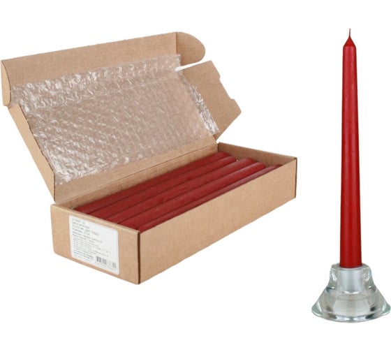Изображение товара Античная свеча Lumi 22x250 мм, цвет бордо, 10 шт 5070607_10