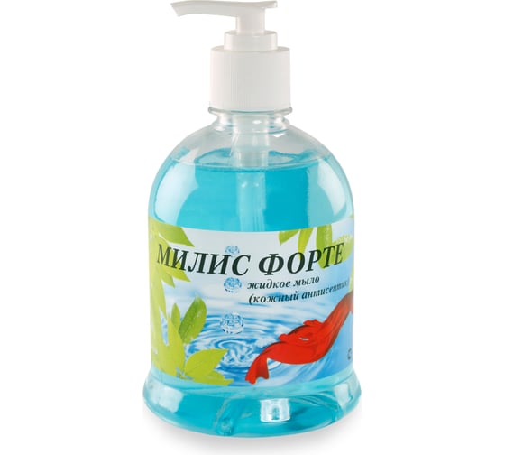 Изображение товара Дезинфицирующее мыло ООО Континент МИЛИС ФОРТЕ 0.5 л с дозатором 1977712043009