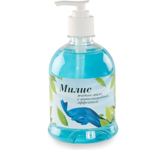 Изображение товара Жидкое мыло ООО Континент МИЛИС с антимикробным эффектом 0.5 л с дозатором 4602009746710