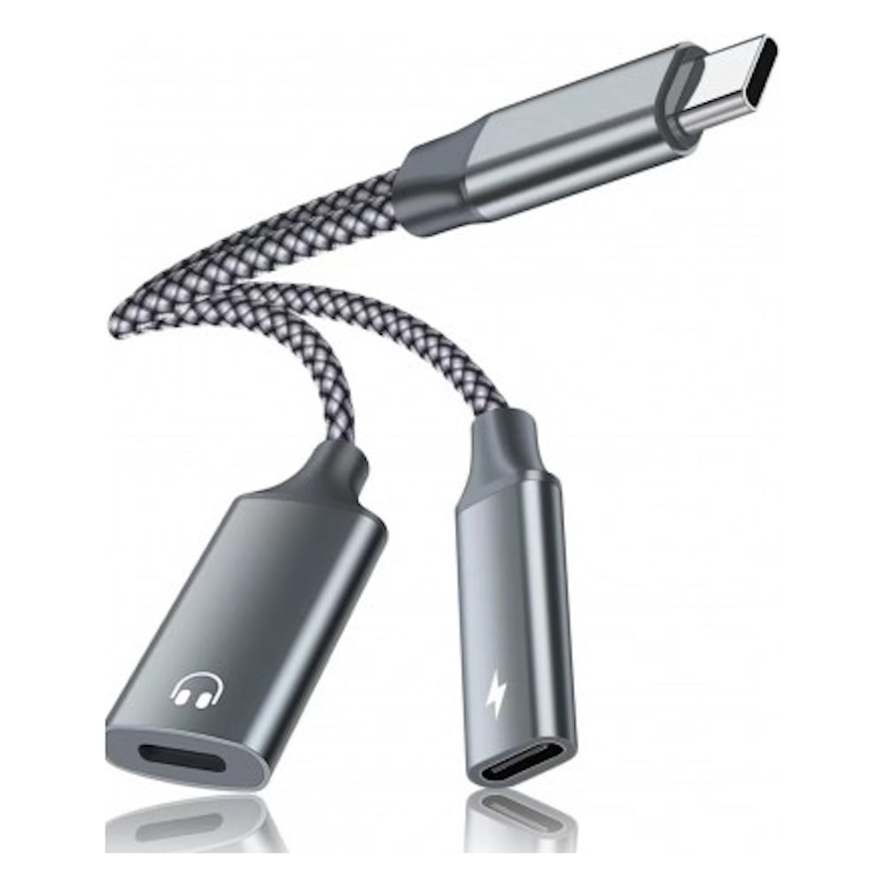 Изображение товара Адаптер KS-is USB-C M в Lightning F + PD F для передачи аудио и зарядки () KS-838Gr-D Изображение товара Адаптер KS-is USB-C M в Lightning F + PD F для передачи аудио и зарядки () KS-838Gr-D