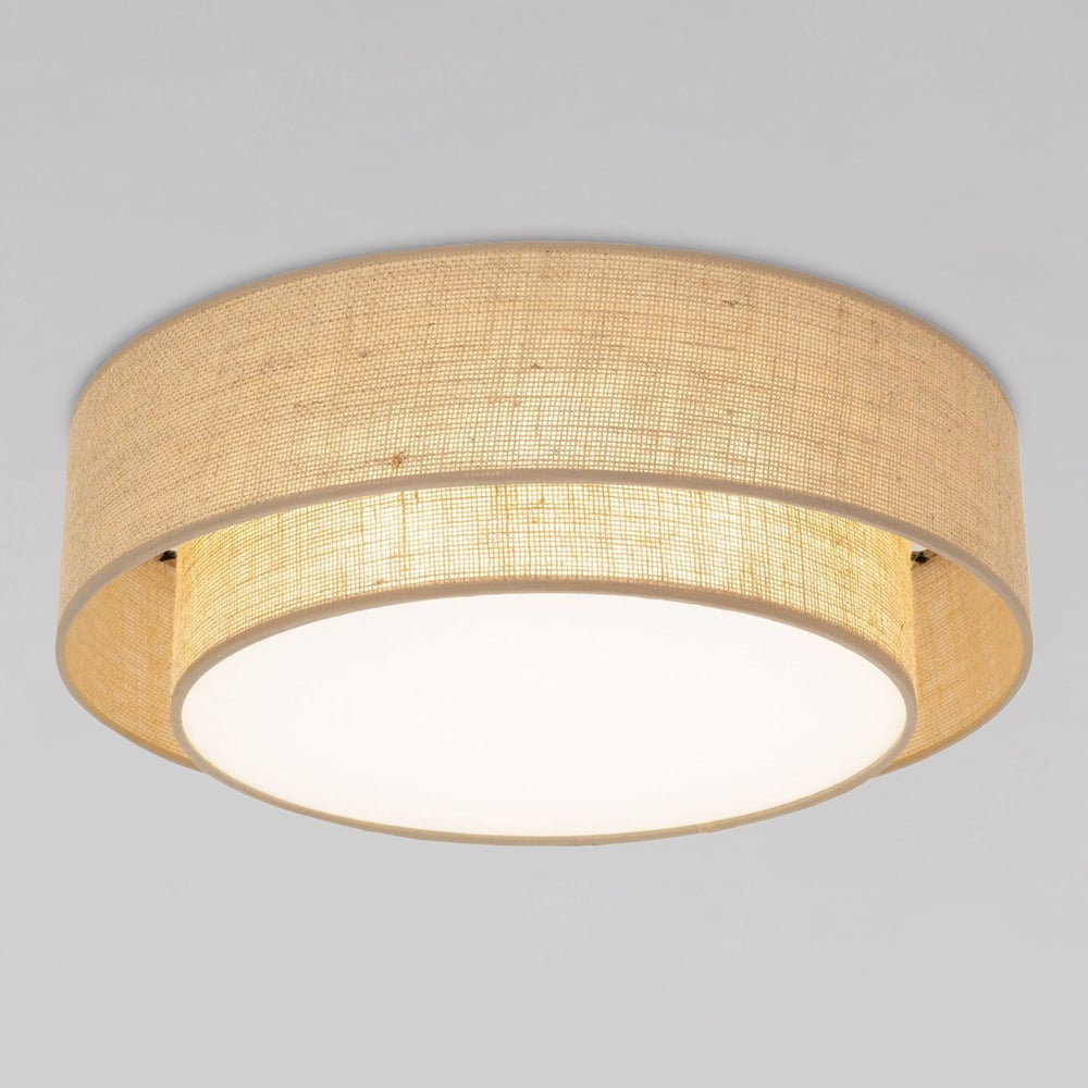 Изображение товара Светильник потолочный TK Lighting Calisto Juta под лампы E27 11046 коричневый a073165