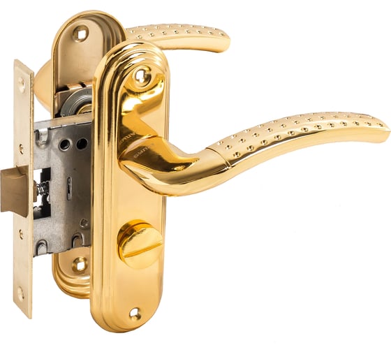 Изображение товара Защелка БУЛАТ ЗЩ1-Д01.05 (Л) АЛЬФА (золото; левая; с фиксацией) 13957