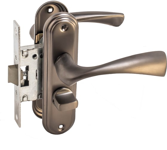 Изображение товара Защелка БУЛАТ ЗЩ1-Д03.03 (П) НОМОС (графит; правая; с фиксацией) 13953