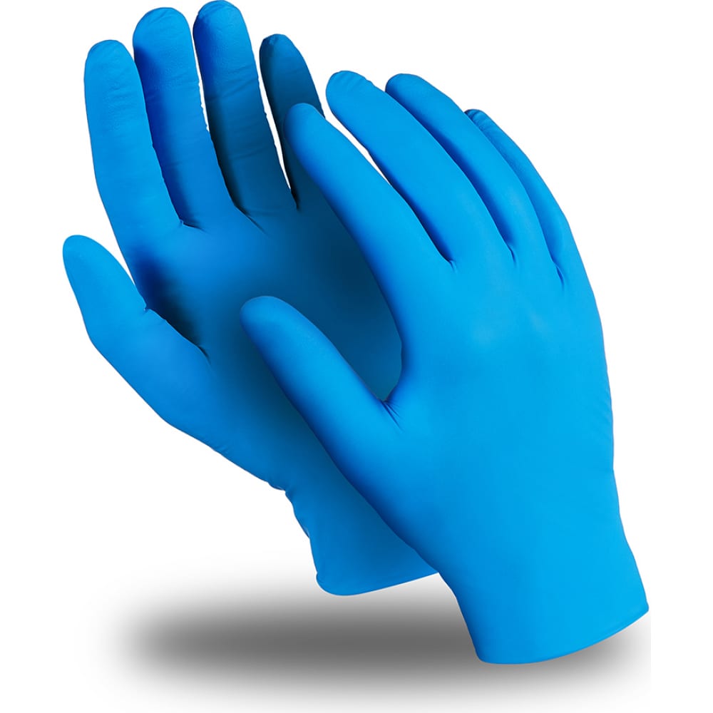 Купить Неопудренные текстурированные перчатки Manipula Specialist, ЭКСПЕРТ DG-024, голубой, нитрил