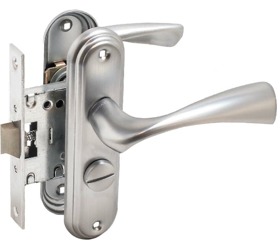 Изображение товара Защелка БУЛАТ ЗЩ1-Д03.07 (Л) НОМОС (титан; левая; с фиксацией) 13962